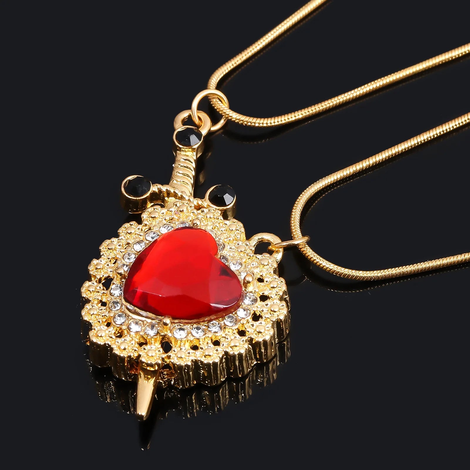 Collares "LA FUERZA DE UN AMOR INQUEBRANTABLE" (Corazón y Espada)