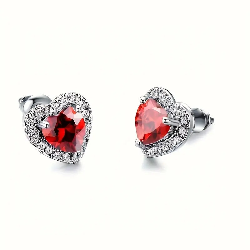 Aretes "AMOR ETERNO EN TUS OREJAS" (Topos Corazón)