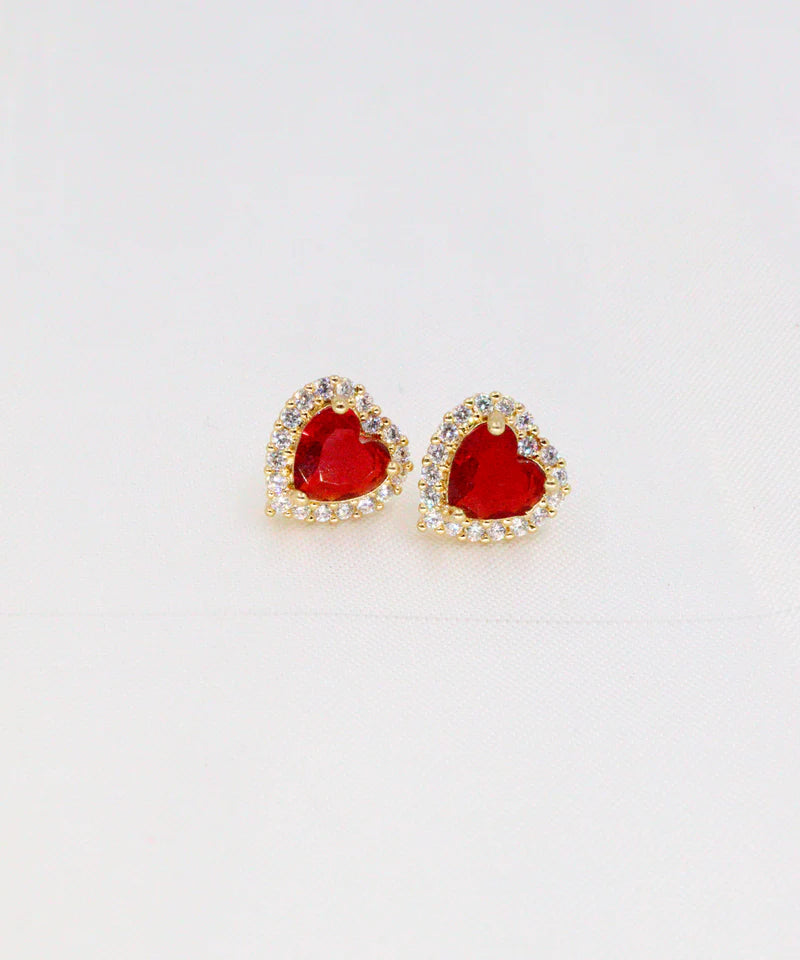 Aretes "AMOR ETERNO EN TUS OREJAS" (Topos Corazón)