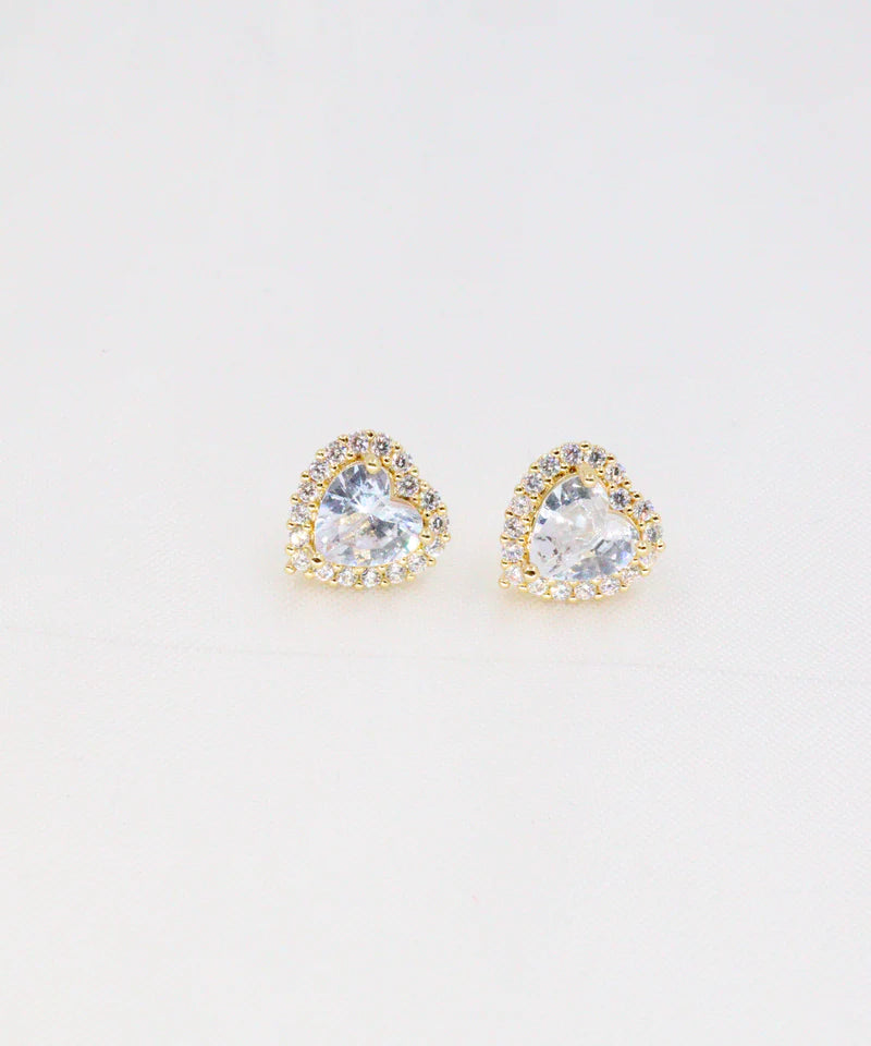 Aretes "AMOR ETERNO EN TUS OREJAS" (Topos Corazón)