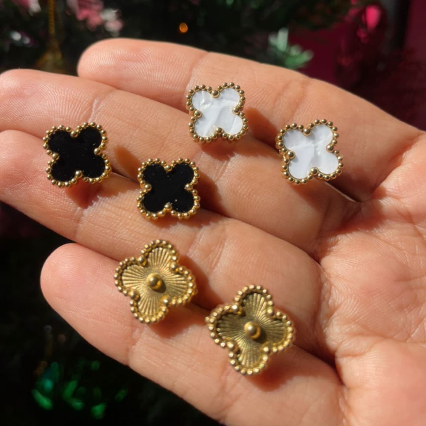 Aretes "EL AMULETO DE LA BUENA SUERTE" (Trébol en Acero)