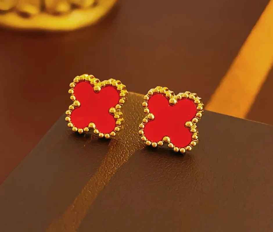 Aretes "EL AMULETO DE LA BUENA SUERTE" (Trébol en Acero)