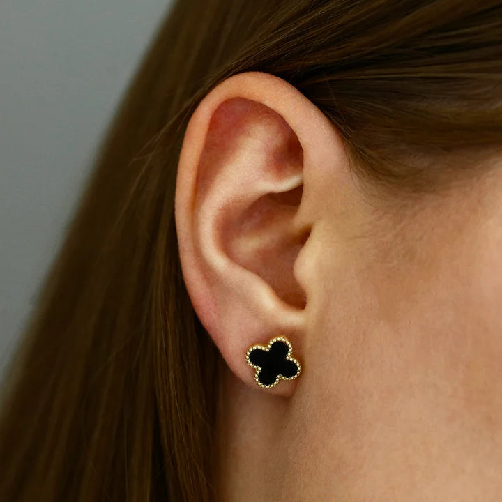 Aretes "EL AMULETO DE LA BUENA SUERTE" (Trébol en Acero)