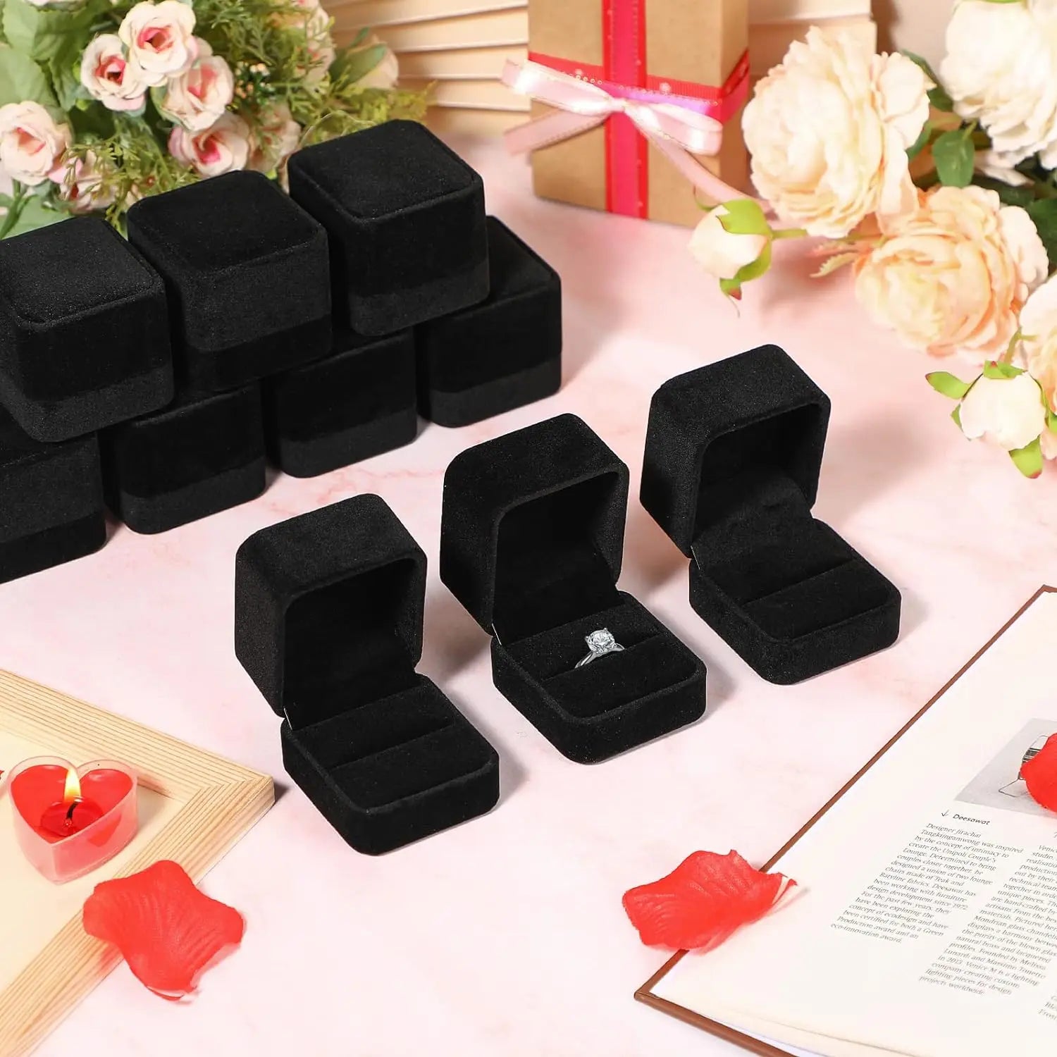 Caja de Lujo "LA ELEGANCIA DEL MOMENTO PERFECTO" (para Anillo)