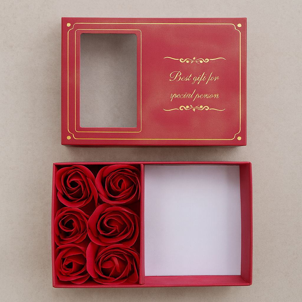 Caja de Lujo "LA PRESENTACIÓN LO ES TODO" (Flores Rosas Eternas)