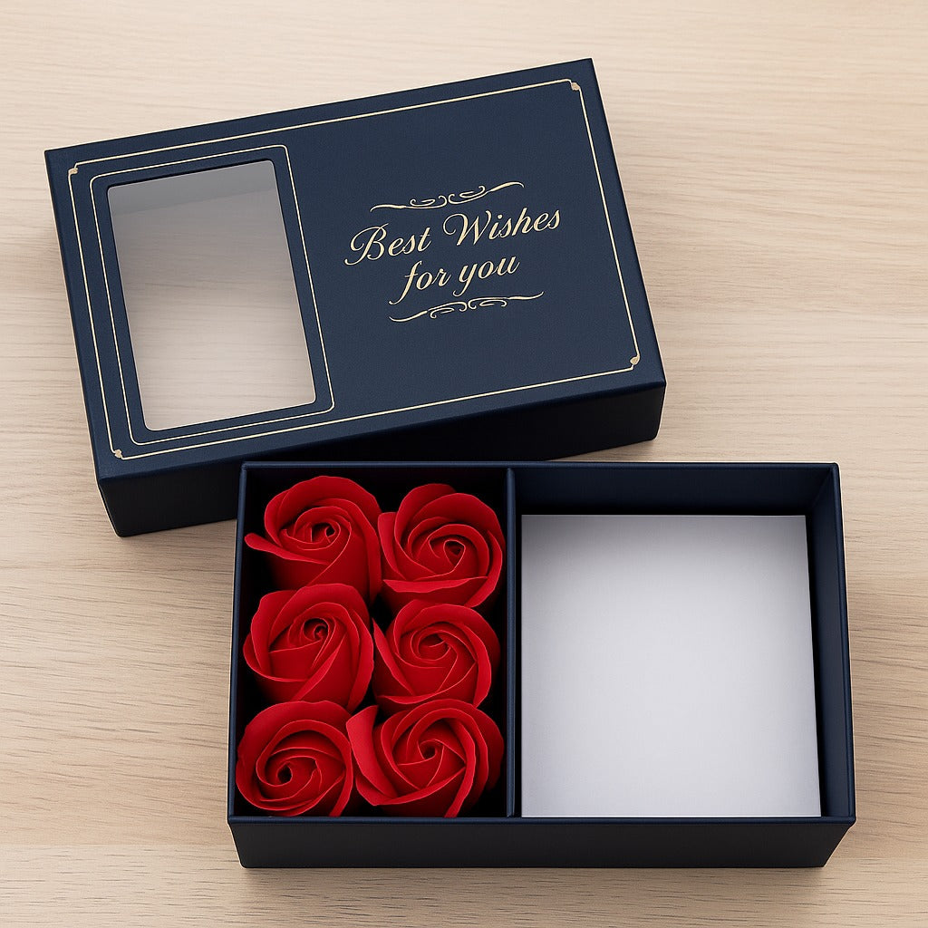 Caja de Lujo "LA PRESENTACIÓN LO ES TODO" (Flores Rosas Eternas)